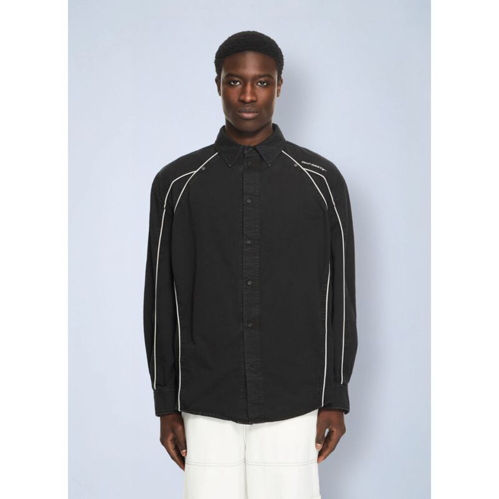 Off-White Men Garment-Dyed Sporty Shirt